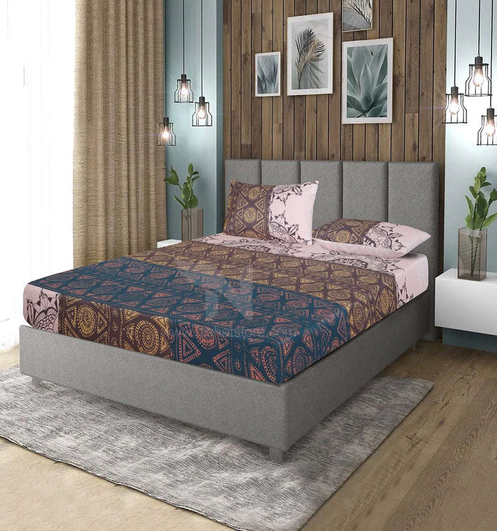 Fitted Double Bed Sheet DS 375 - Nishat Creative Store