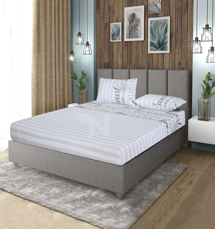 Fitted Double Bed Sheet DS 376 - Nishat Creative Store