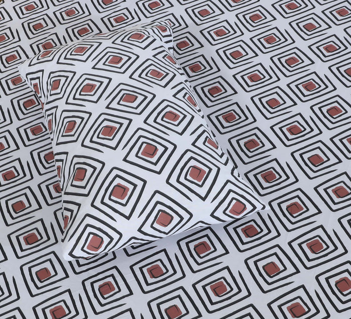 Fitted Double Bed Sheet DS 378 - Nishat Creative Store