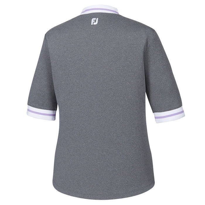 FootJoy Baby Pique Stripe Trim Shortsleeve Golf Mock 2019 Women