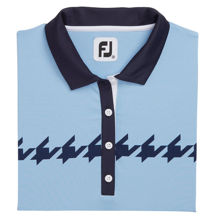 FootJoy Cap Sleeve Houndstooth Print Golf Polo 2022 Women