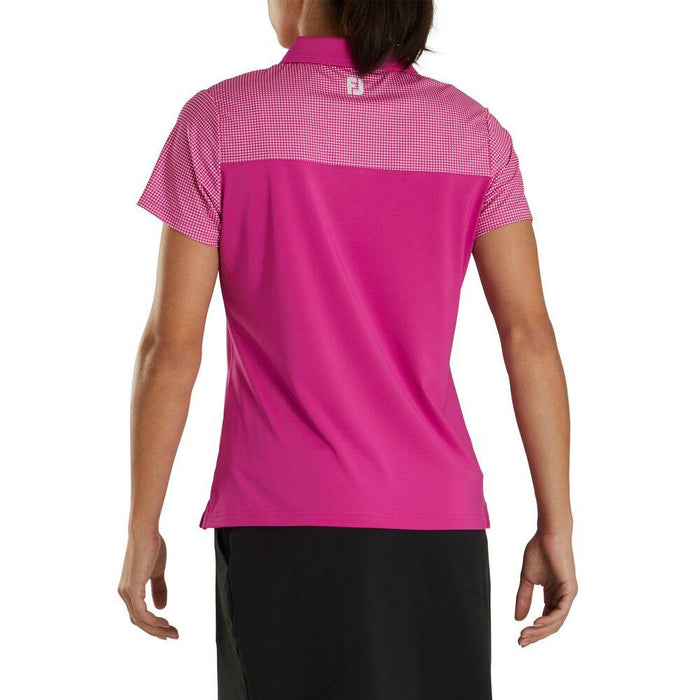 Footjoy Dot Print Yoke Golf Polo 2020 Women