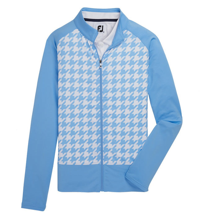 FootJoy Full Zip Houndstooth Print Midlayer Golf Jacket 2022 Women