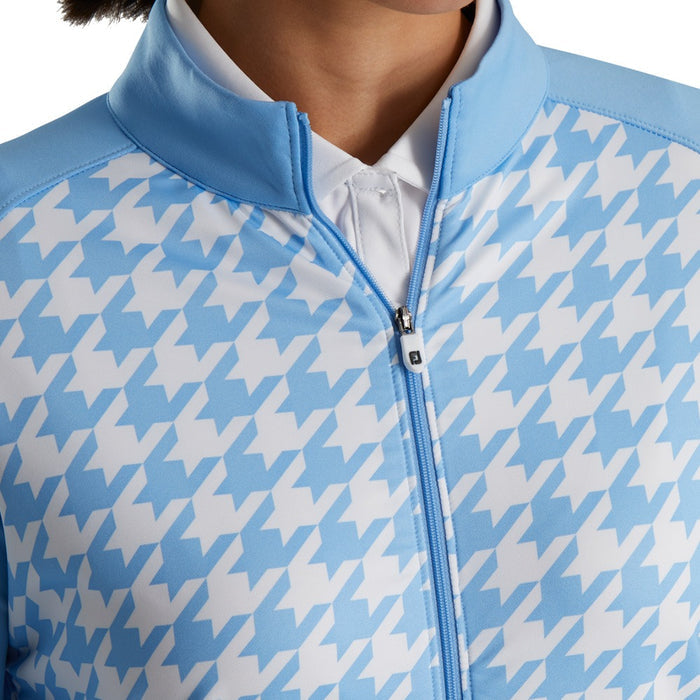 FootJoy Full Zip Houndstooth Print Midlayer Golf Jacket 2022 Women
