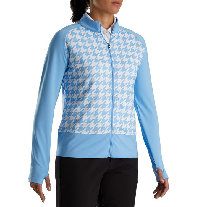 FootJoy Full Zip Houndstooth Print Midlayer Golf Jacket 2022 Women