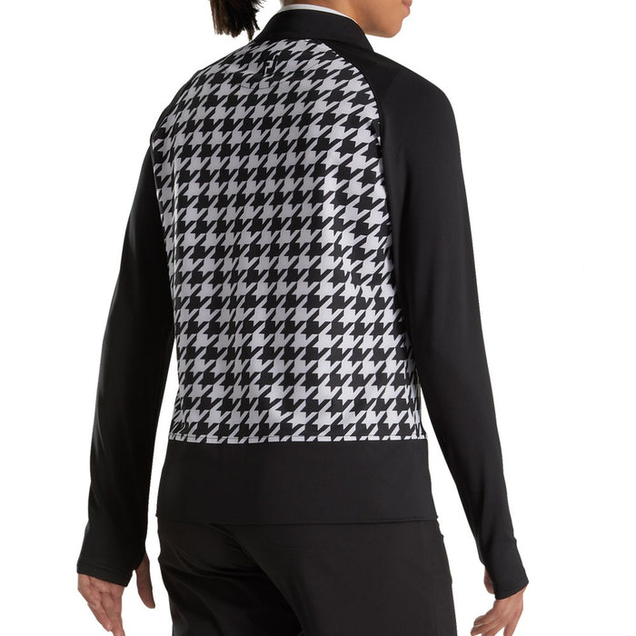 FootJoy Full Zip Houndstooth Print Midlayer Golf Jacket 2022 Women
