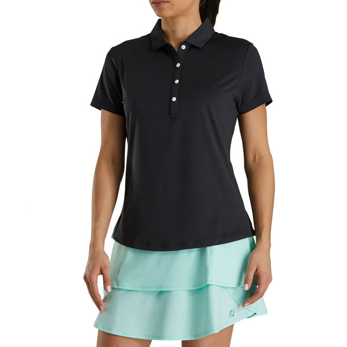 FootJoy Solid Lisle Self Collar Golf Polo 2022 Women