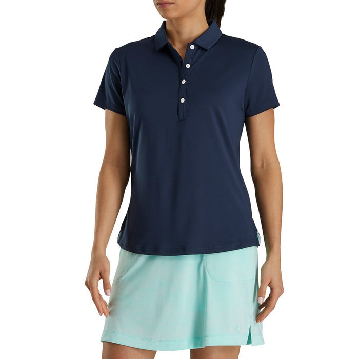 FootJoy Solid Lisle Self Collar Golf Polo 2022 Women