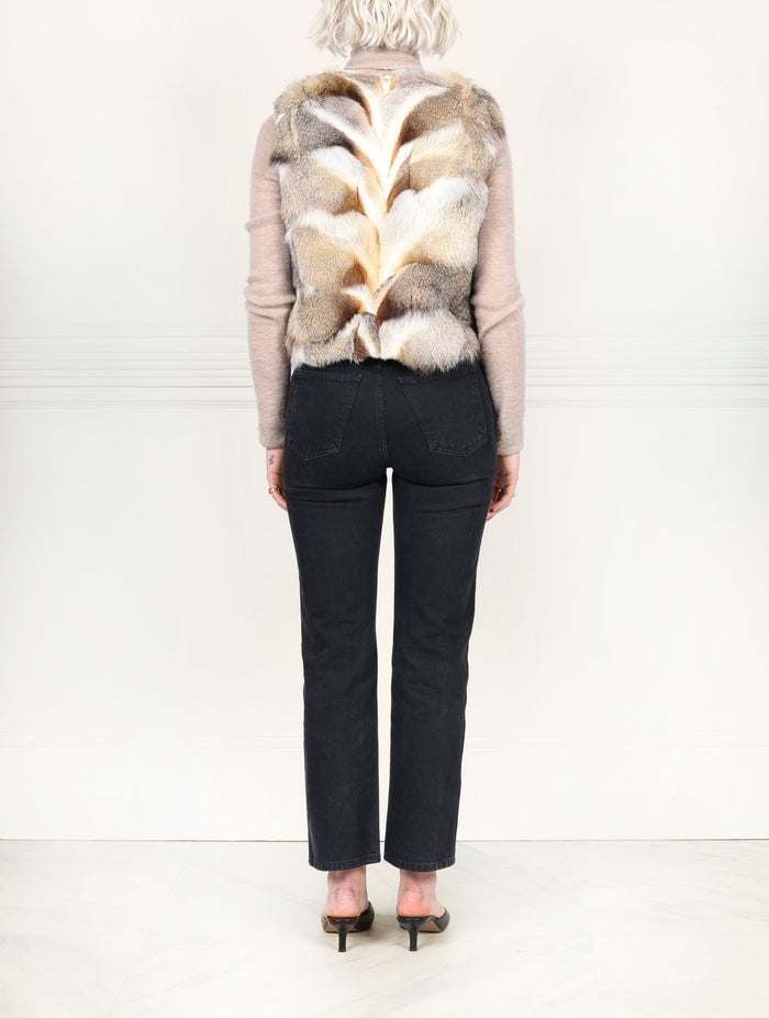 Fox Fur Patchwork Vest