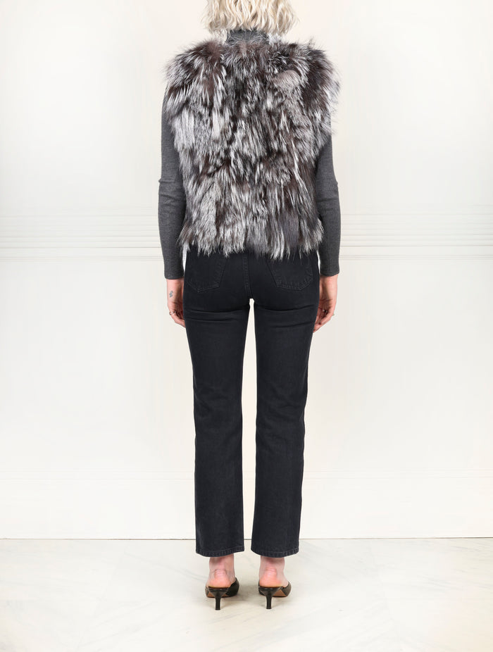 Fox Fur Patchwork Vest