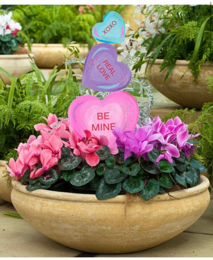 Fun Candy Hearts Stake Outdoor or Indoor