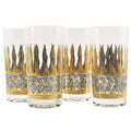 Vintage G. Briard Gold Flame Collins Glasses, The Hour
