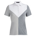 Gfore Colour Block V Melange Tech Jersey Golf Polo 2023 Women