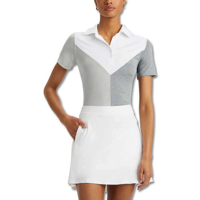Gfore Colour Block V Melange Tech Jersey Golf Polo 2023 Women