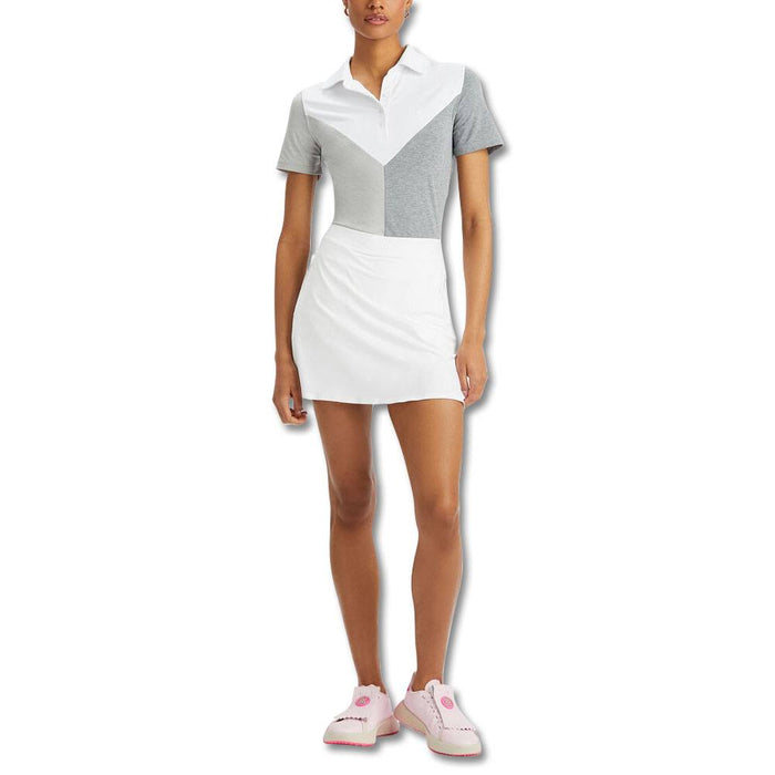 Gfore Colour Block V Melange Tech Jersey Golf Polo 2023 Women