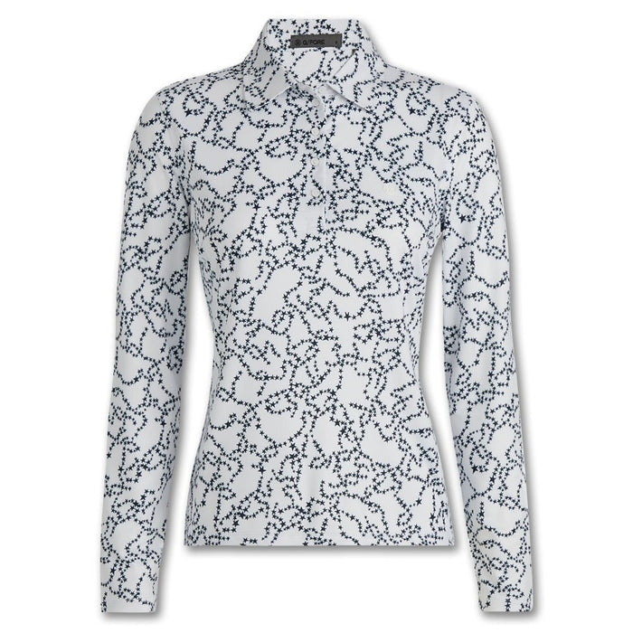 Gfore Star Dust Tech Jersey Longsleeve Golf Polo 2024 Women
