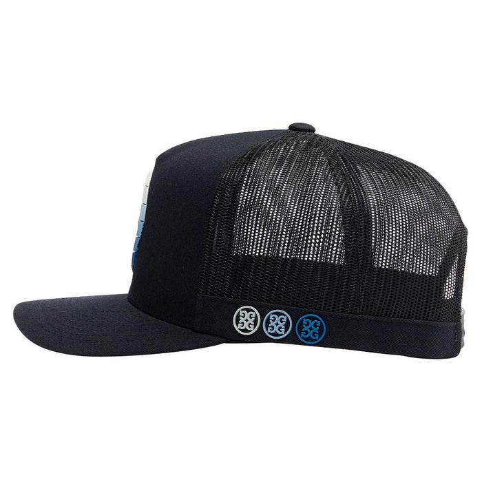 Gfore Striped Quarter G Cotton Twill Trucher Golf Cap 2024