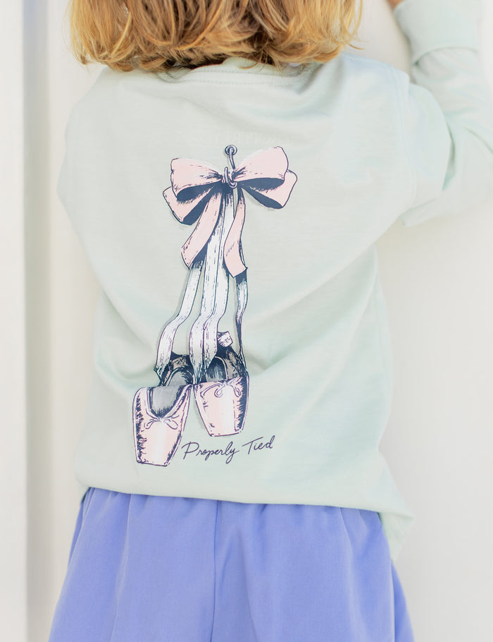 Girls Ballet LS Pale Mint