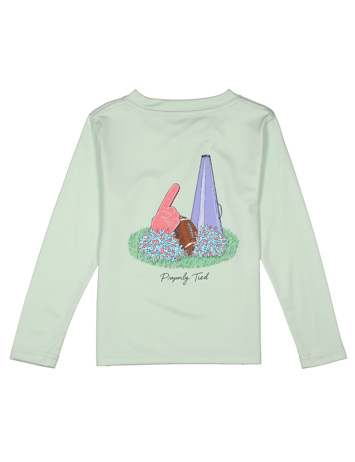 Girls Performance Tee LS Home Team Pale Mint