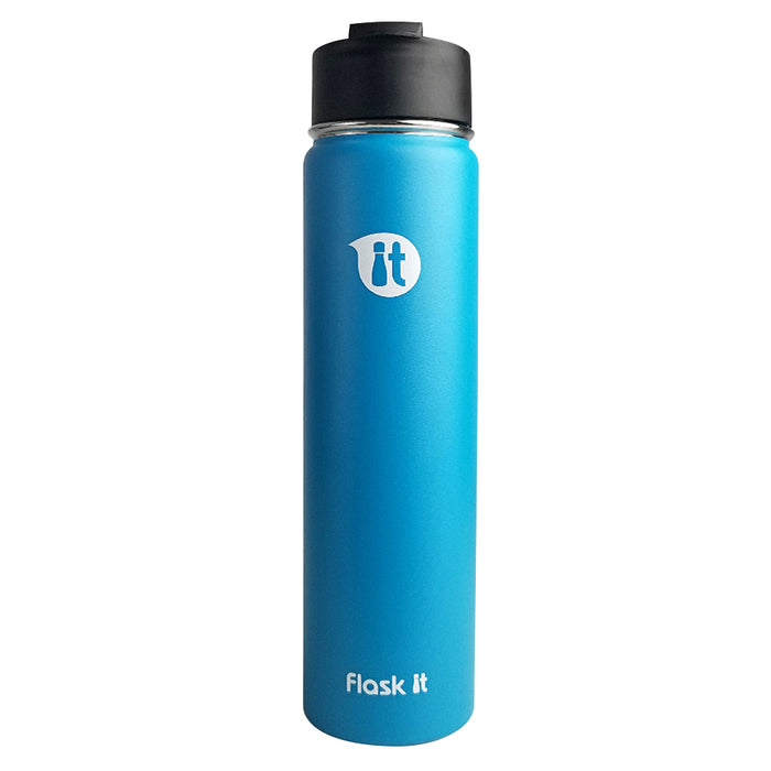 Pacific Blue / 24 oz (Black Flip Cap)
