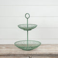 Green Tiered Tray