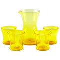 Hand-blown Yellow Cocktail Pitcher Set | The Hour Shop Barware