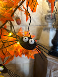 Hanging Metal Spiders in Black 3-Pack
