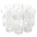 Hazel Atlas White Gazelle Collins Glasses | Set of 8