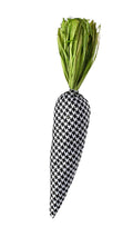 Houndstooth Black and White Fabric Carrot 18” length