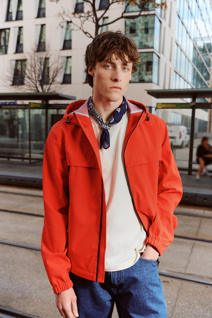 Imperméable à capuche Coquelicot Noste