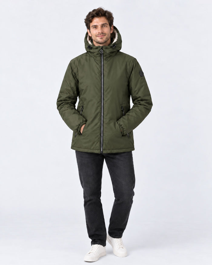 Imperméable Mixte doublé Army foncé Glaic sherpa