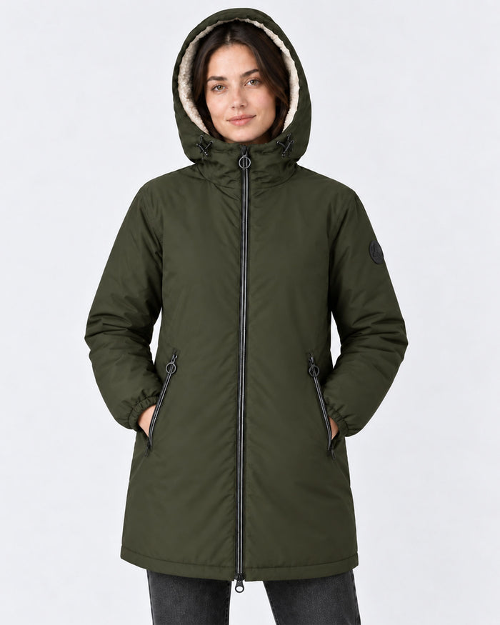 Imperméable Mixte doublé Army foncé Glen sherpa