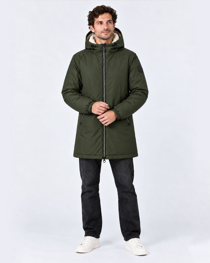 Imperméable Mixte doublé Army foncé Glen sherpa