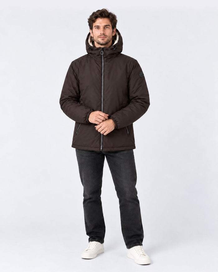 Imperméable Mixte doublé Café noir Glaic sherpa