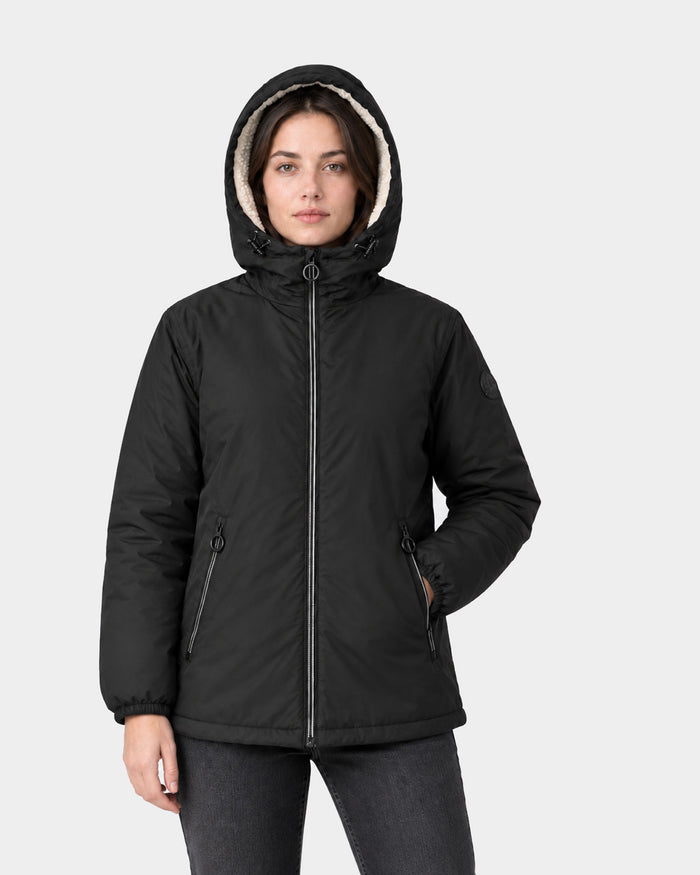 Imperméable Mixte doublé Noir Glaic sherpa