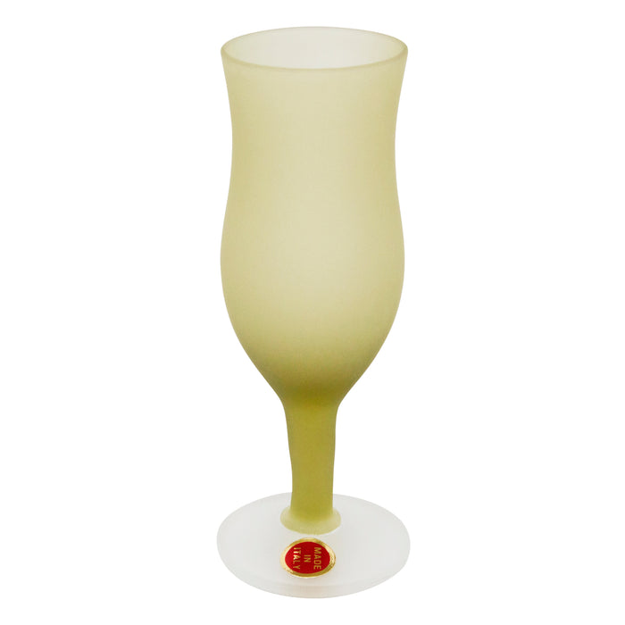 Vintage Italian Frosted Olive Green Cocktail Pitcher Set Stem | The Hour Shop