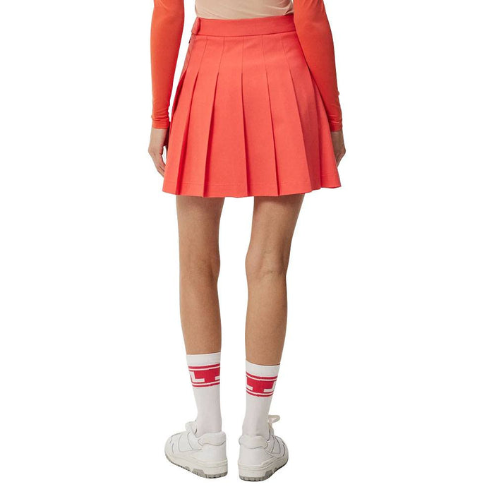 J.Lindeberg Adina Golf Skirt Hot Coral - SP24 Women