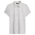 J.Lindeberg Alaya Jacquard Golf Polo Neptune Jacquard Light Gray - SS24 Women