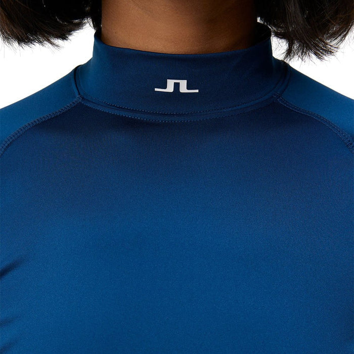 J.Lindeberg Asa Soft Compression Top Golf Baselayer Estate Blue - FW23 Women