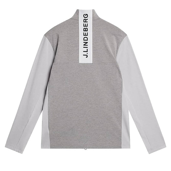 J.Lindeberg Banks Mid Layer Golf Jacket Light Gray Melange - FW23
