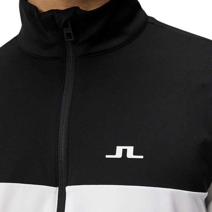 J.Lindeberg Banks Mid Layer Golf Jacket White - SS24