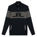 J.Lindeberg Bridge Seamless Mid Layer Golf Pullover Black - FW23