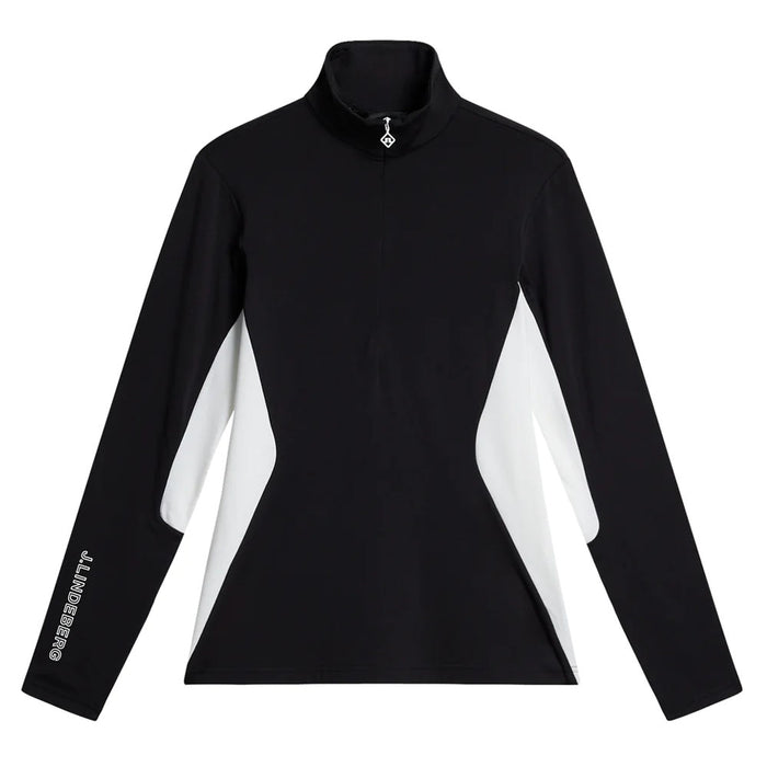 J.Lindeberg Coockies Mid Layer Golf Pullover Black - FW23 Women