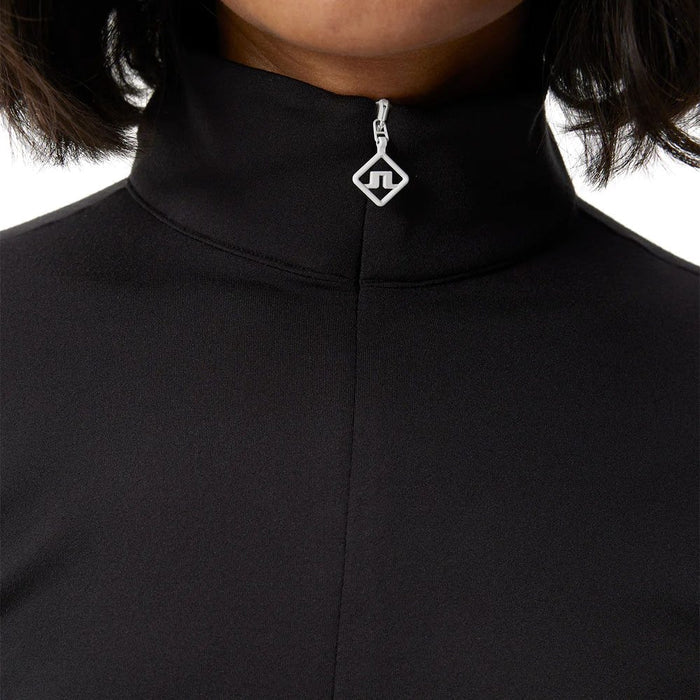J.Lindeberg Coockies Mid Layer Golf Pullover Black - FW23 Women