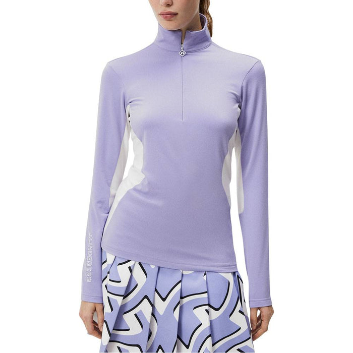 J.Lindeberg Coockies Mid Layer Golf Pullover Sweet Lavender - FW23 Women