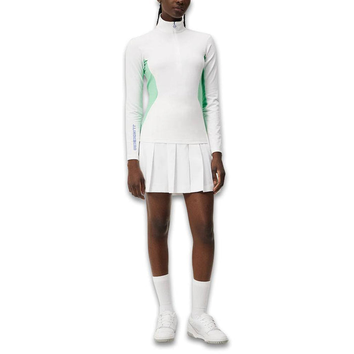 J.Lindeberg Coockies Mid Layer Golf Pullover White - FW23 Women