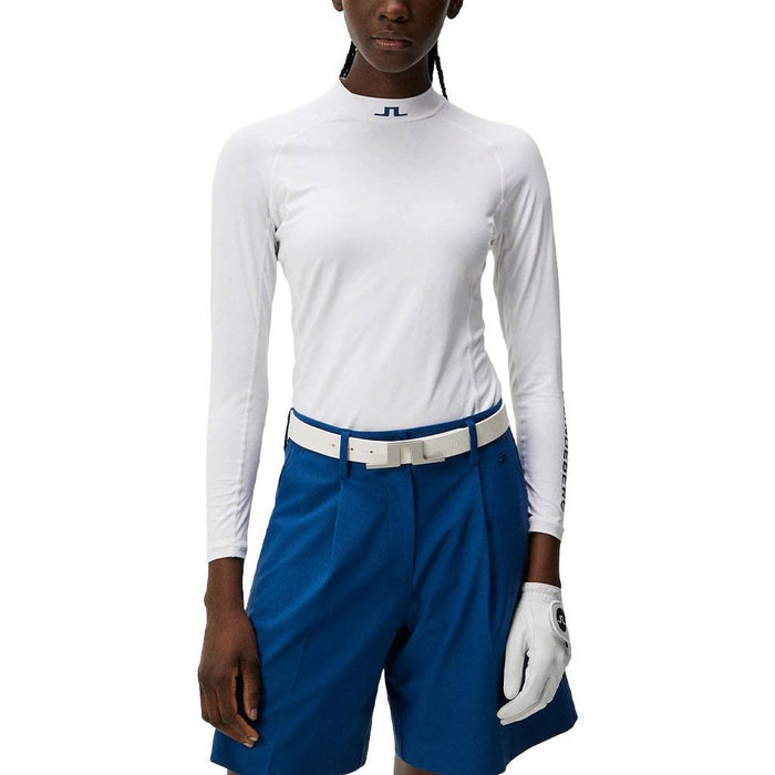 J.Lindeberg Eliza Top Golf Baselayer Bias Bridge White - 24 Women
