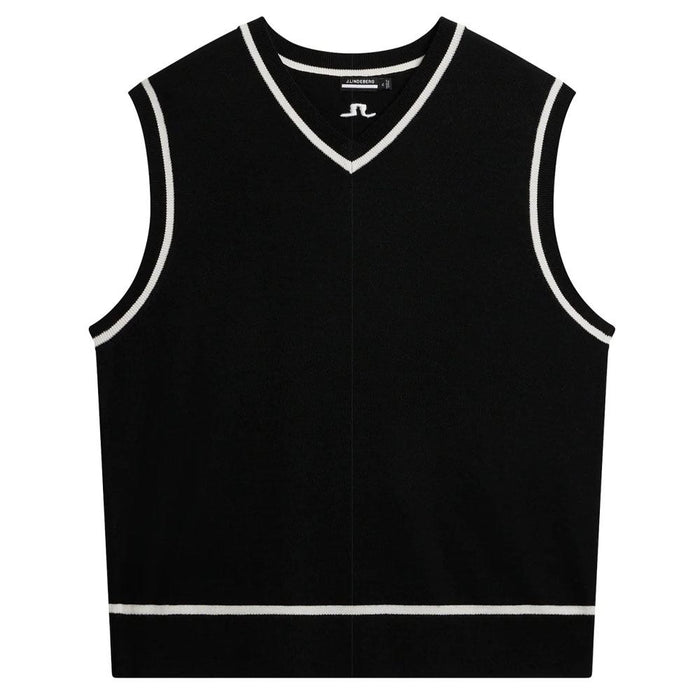 J.Lindeberg Fraser Knitte Golf Vest Black - WI23