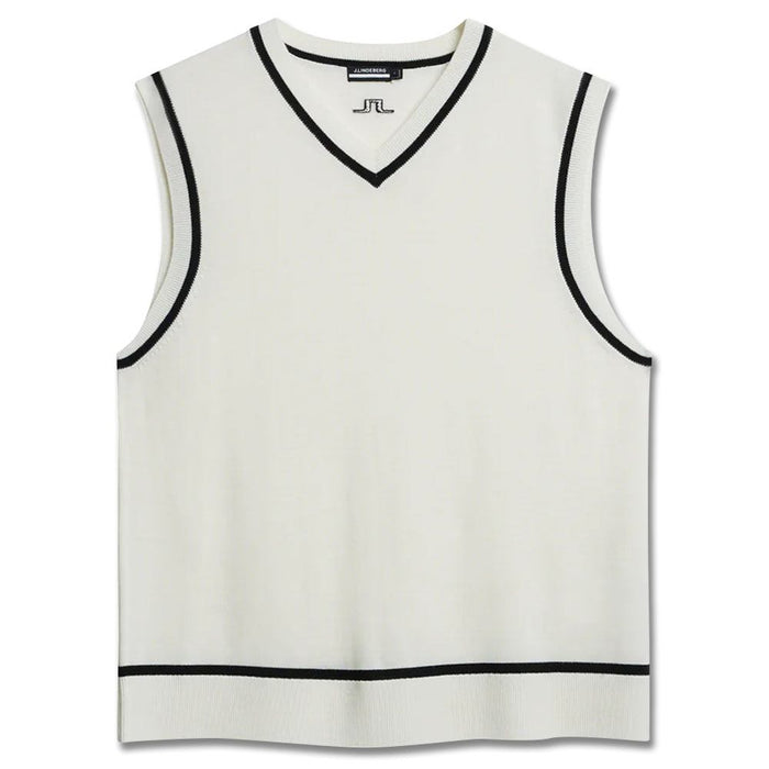 J.Lindeberg Fraser Knitte Golf Vest White - WI23