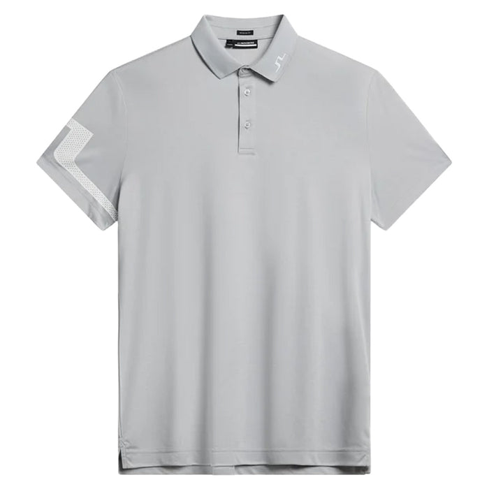 J.Lindeberg Heath Regular Fit Golf Polo Light Gray Melange - SS24